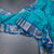 Kanchi Cotton Peacock Blue Saree With Thread Buttas And Zari Border 02