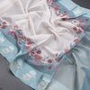 Kota Cream Saree With Mirror Buttas On The body And Zari Border 02 - Kumaran Silks