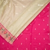 Tissue Light Green Saree With Zari Buttas And Banaras Border