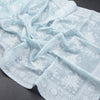 Kota Light Blue Floral Thread Work Saree - Kumaran Silks