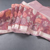 Kota Wine Floral Printed Saree And Zari Border