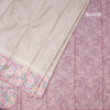 Tussar Light Brown Saree With Thread Buttas And Printed Border 02