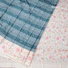Raw Silk Multi Colour Saree With Zari Buttas And Printed Border 02