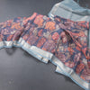 Kota Dark Grey Floral Printed Saree And Zari Border