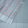 Kota Light Blue Floral Printed Saree