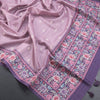 Raw Silk Onion Pink Saree With Thread Buttas And Printed Border - Kumaran Silks