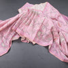 Semi Raw Silk Onion Pink Printed Saree With Floral Creeper Design