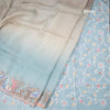 Organza Multi Colour Saree With Mirror Buttas And Thread Border 02