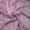 Kota Cornflower Blue Borderless Floral Printed Saree