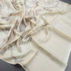 Semi Linen Light Lavender Kalamkari Printed Saree