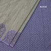 Semi Linen Pista Green Kalamkari Printed Saree
