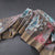 Raw Silk Multi Colour Leaf Printed Saree With Zari Border