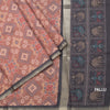 Raw Silk Cinnamon Brown Ikkat Printed Saree