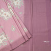 Raw Silk Onion Pink Printed Saree