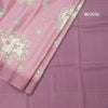 Raw Silk Onion Pink Printed Saree