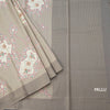 Raw Silk Sage Green Printed Saree