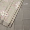 Raw Silk Sage Green Printed Saree