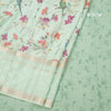 Kota Light Green Printed With Thread Work Saree
