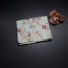 Linen Mint Green Floral Thread Work Saree