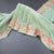 Raw Silk Pista Green Saree With Zari Stripes And Thread Border