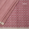 Semi Raw Silk Multi Colour Printed Striped Saree