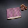 Semi Raw Silk Multi Colour Printed Striped Saree 03