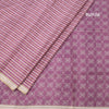 Semi Raw Silk Multi Colour Printed Striped Saree 03