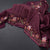 Raw Silk Dark Maroon Zari Checked Saree And Thread Border