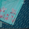 Kota Aqua Blue Floral Printed Saree