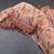 Semi Linen Light Peach Floral Printed Saree