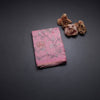 Semi Raw Silk Pink Printed Saree With Floral Creeper Design