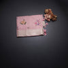Satin Silk Peach Floral Printed Saree