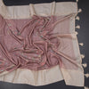 Satin Silk Light Peach Floral Printed Saree