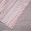 Linen Multi Colour Borderless Saree With Stripes Design 02