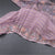 Organza Lavender Zari Stripes Saree With Thread Border