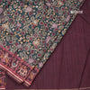 Raw Silk Dark Green Kalamkari Printed Saree