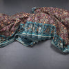 Raw Silk Dark Brown Kalamkari Printed Saree