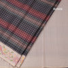 Raw Silk Multi Colour Zari Checked Saree And Thread Border