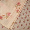 Raw Silk Sandal Floral Printed Saree