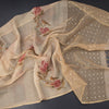 Raw Silk Sandal Floral Printed Saree