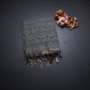 Linen Shot Colour Thread Work Saree And Zari Border