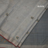 Linen Shot Colour Thread Work Saree And Zari Border