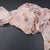 Linen Baby Pink Floral Thread Work Saree