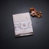 Linen Cream Floral Printed Saree 02