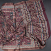 Raw Silk Maroon Printed Saree