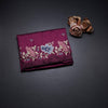 Raw Silk Wine Colour Saree With Thread Buttas And Cut Work Border
