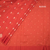 Kota Red Saree With Zari Buttas And Zari Border