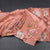 Raw Silk Peach Saree With Thread Buttas And Cut Work Border