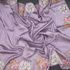 Raw Silk Lavender Saree With Thread Buttas And Cut Work Border