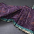 Semi Raw Silk Dark Purple Printed Saree 02